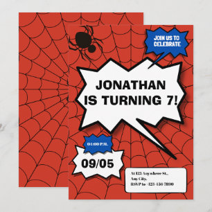 Convites aniversário infantil estilo gibi do batman