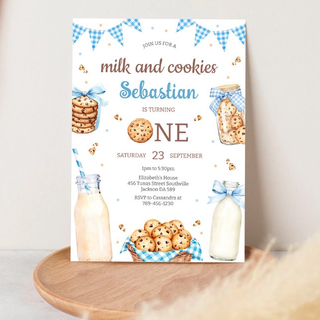 Convites Aniversário Leite e Biscoitos (Criador carregado)