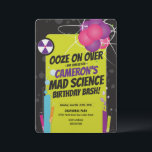 Convites | Aniversário | Mad Science<br><div class="desc">Copyright © Kellie Medivitz/PrintableGirl. Todos os Direitos Reservados. Pergunte-me sobre cores personalizadas e outros itens de destaque para este produto.</div>