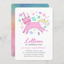 Aniversário mágico bonito de Caticorn |