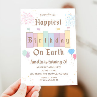 Convites Aniversário Mais Feliz Da Terra