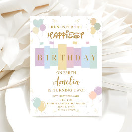 Convites Aniversário Mais Feliz Da Terra