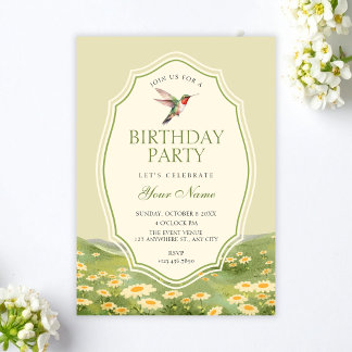 Convites Aniversário no jardim