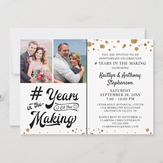 Convites Aniversário Ouro Preto ANOS EM CONSTRUÇÃO (Frente)