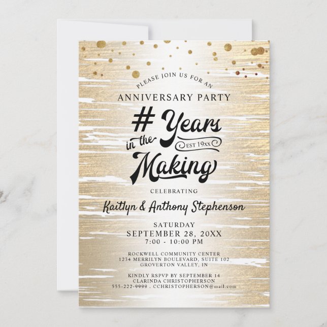 Convites Aniversário Ouro Preto # ANOS EM CONSTRUÇÃO (Frente)