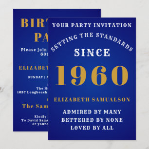 Convites Aniversário Personalizado 1960 Ame Adicione Seu No