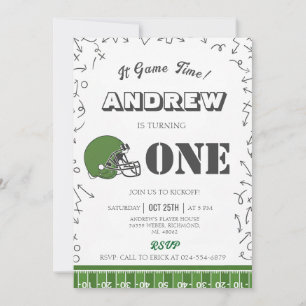 Convites Aniversário Personalizado de Futebol
