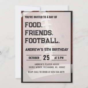 Convites Aniversário Personalizado de Futebol