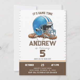 Convites Aniversário Personalizado de Futebol