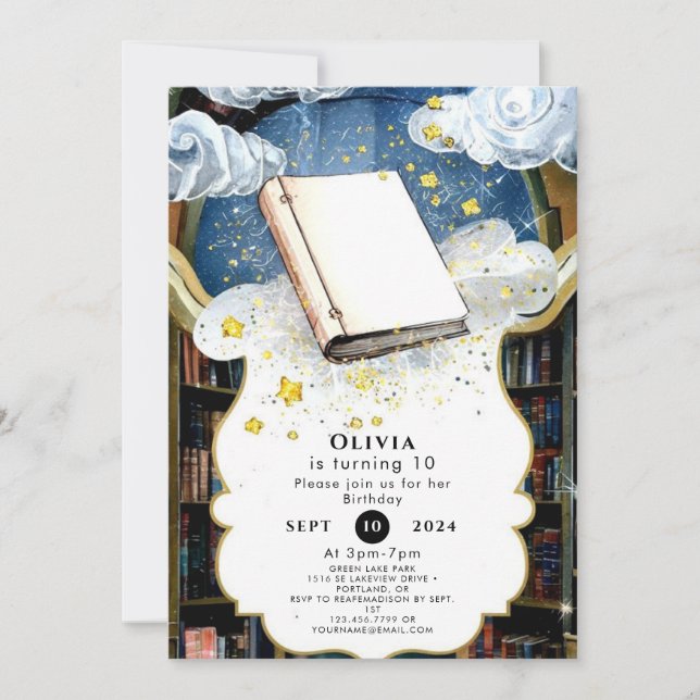 Convites Aniversário Personalizado do Pastel Divertido (Frente)