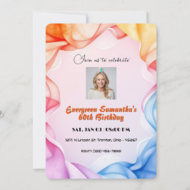 Convites Aniversário Personalizado do Quadro Clássico de Co