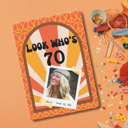 Convites Aniversário Personalizado do Rtro Hippie Sunrise