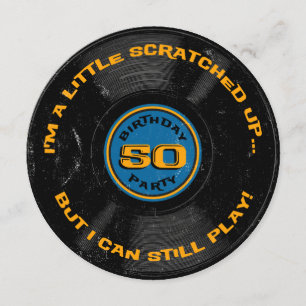 Convites Aniversário riscado do registro 50th
