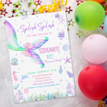 Aniversário Rosa Roxo Sereia Mágica