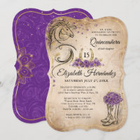 Aniversário Rústico da Quinceañera Rústica e Doura