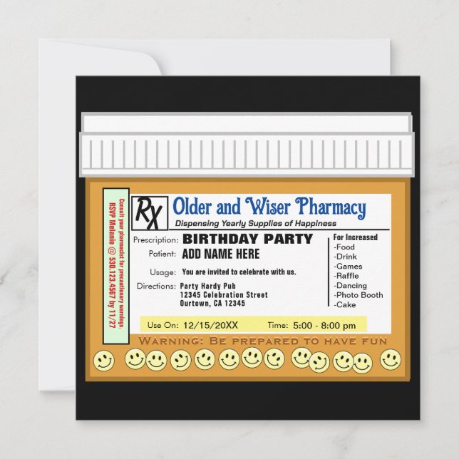 Convites Aniversário RX para diversão (Frente)