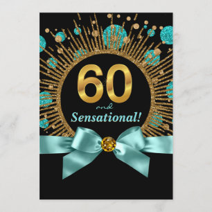 Convites Aniversário Sensacional de 60 anos de uma Mulher