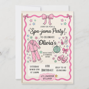 Convites Aniversário Spa Jama
