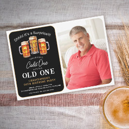 Convites Aniversário Surpresa com Cerveja Gelada e Foto do