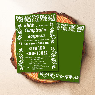 Convites Aniversário Surpresa da Festa de Talavera Espanhol