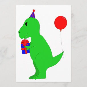 Convites Aniversário T-Rex