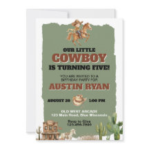 Aniversário Temático de Cowboy Rústico Western