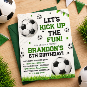 Convites Aniversário temático de futebol