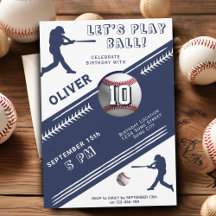 Aniversário Temático de Jogador de Beisebol do Mod