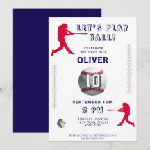Aniversário Temático de Jogador de Beisebol do Mod