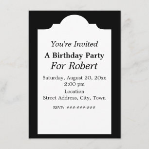 Convites Aniversário Vintage Rua Winter Street Antique Carr