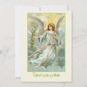 Convites Anjo em Azul
