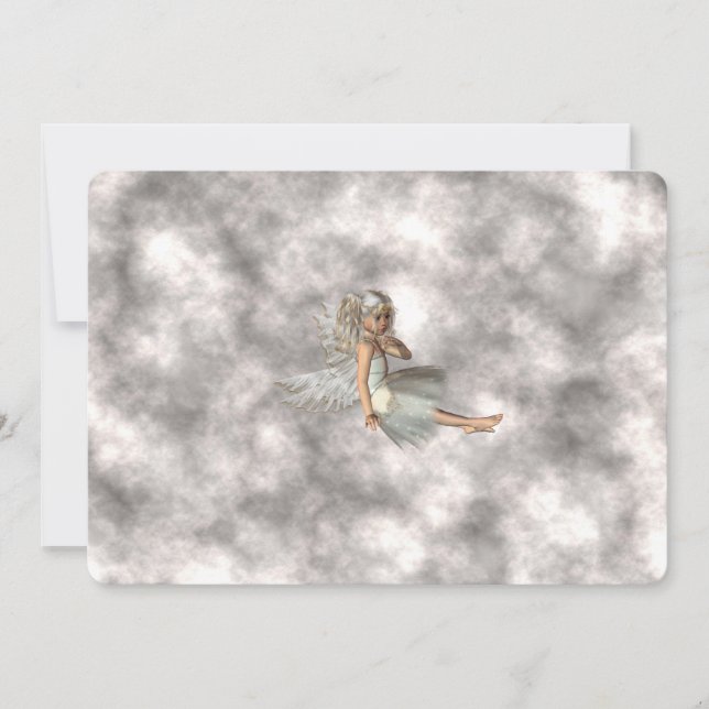 Convites Anjo nas nuvens (Frente)