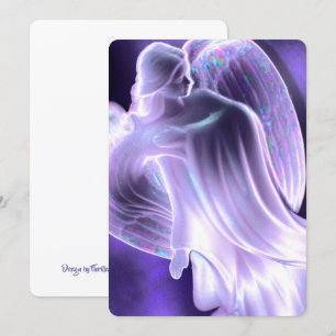 Convites Anjo Roxo Claro