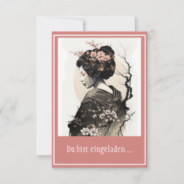 Convites Anmutige japanische Geisha -