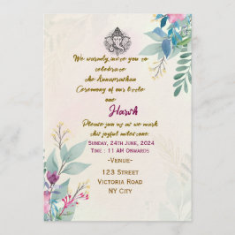 Convites Annaprashan Ceremony Invitations