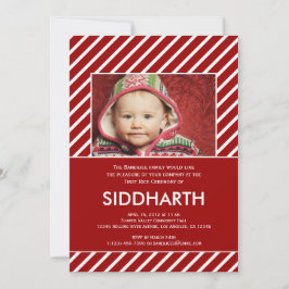 Convites Annaprashan (Primeiro Arroz) em Vermelho