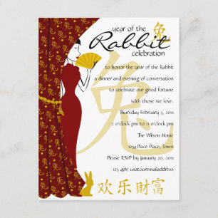 Convites Ano da Celebração do Coelho