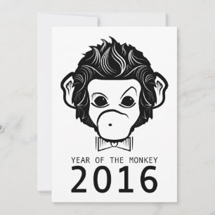 Convites Ano de 2016 do macaco