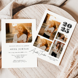 Convites Ano de Graduação de Colagem Minimalista | Colagem 