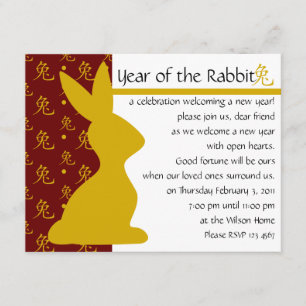 Convites Ano do Coelho