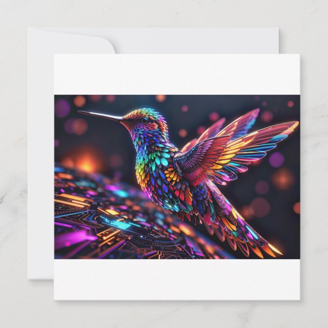 Convites Ano do Hummingbird: Uma Viagem Mensal (Frente)