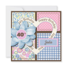 Ano Específico 20, 21, 25, 40, 50, 60, Floral