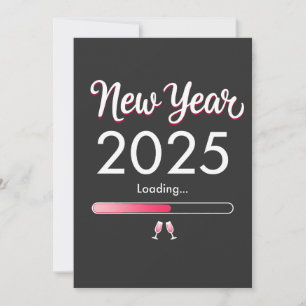 Convites Ano Novo Carregando 2025 Feliz Ano Novo Natal 