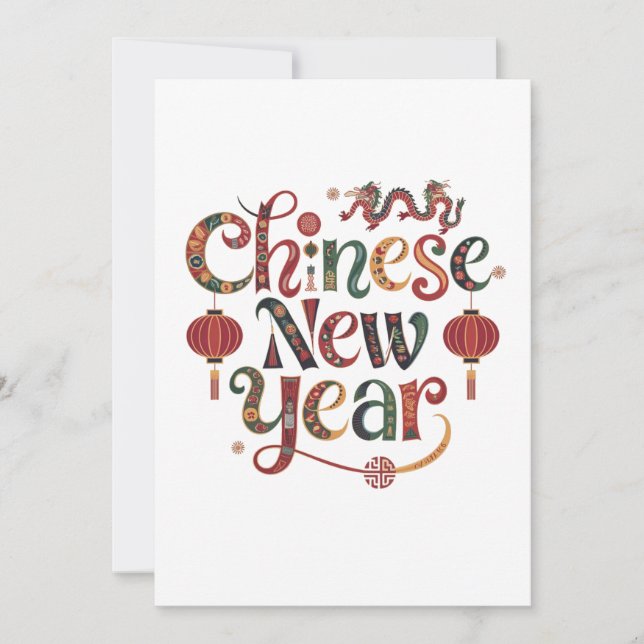 Convites Ano Novo Chinês (Frente)