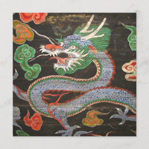 Convites Ano novo chinês do dragão asiático brilhante