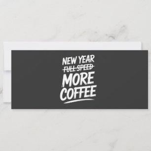 Convites Ano Novo Divertido Mais Café Resolução Sarcástica