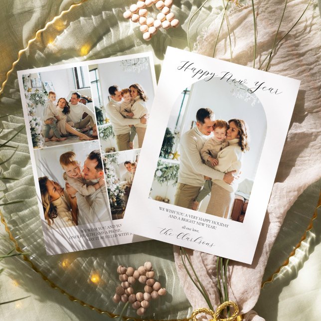 Convites Ano Novo Feliz Boho Moderno (Criador carregado)