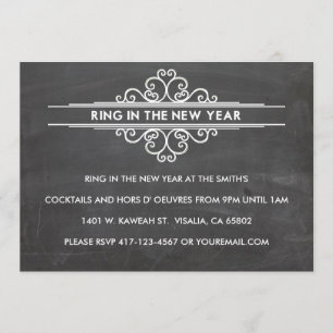 Convites Ano novo Invintation do quadro