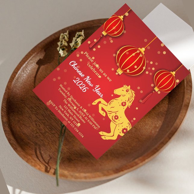 Convites Ano Novo Lunar 2026 | Ano do Cavalo (Criador carregado)