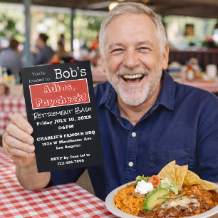 Convites ANOS FUNNY, Partido de Retirada do Pai Paycheck